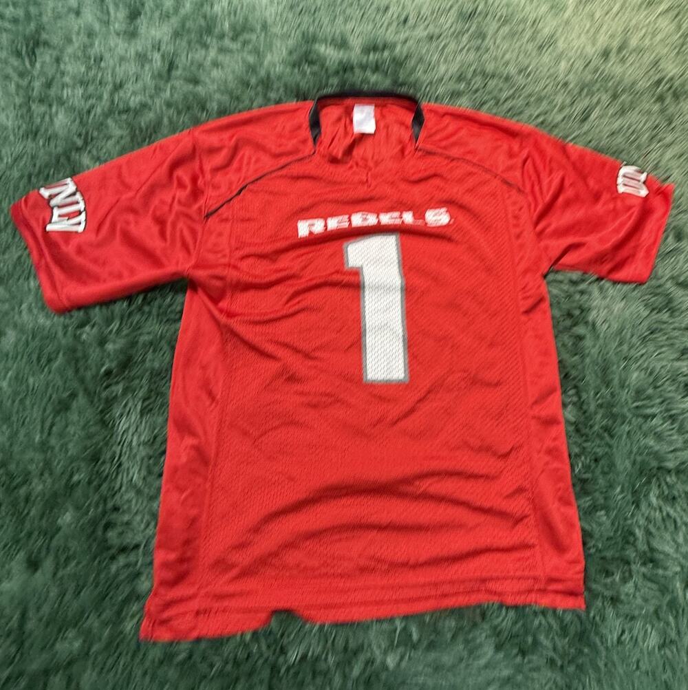 VTG UNLV Rebels #1 Red Football Jersey Men's Fan Apparel NCAA College